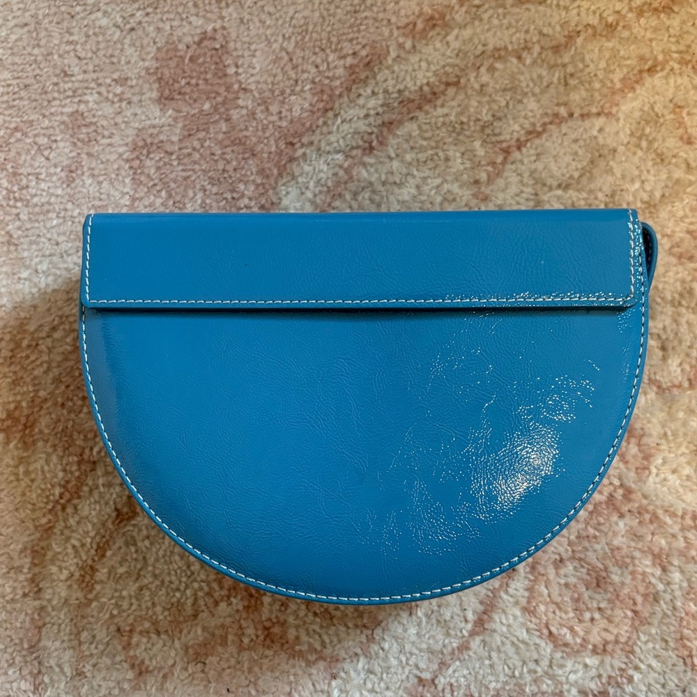 Audette Blue Leather Women's Bag
